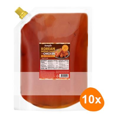 Sempio - Korean Dipping Sauce for Chicken (Sweet & Spicy) - 10x 1kg Sempio - Korean Dipping Sauce for Chicken (Sweet & Spicy) - 10x 1kg
