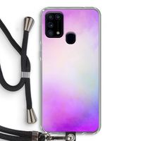 Clouds pastel: Samsung Galaxy M31 Transparant Hoesje met koord