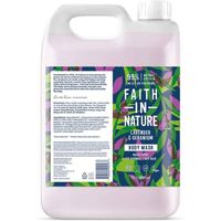 Faith in Nature Lavender & Geranium Bodywash Navulverpakking 5LT - thumbnail