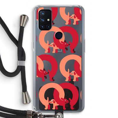 Dogs: OnePlus Nord N10 5G Transparant Hoesje met koord