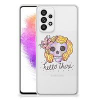 Silicone Back Case Samsung Galaxy A73 5G Boho Skull - thumbnail