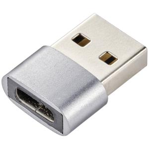 Renkforce USB 2.0 Adapter [1x USB-A 2.0 stekker - 1x USB-C bus] Aluminium-stekker