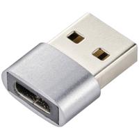 Renkforce USB 2.0 Adapter [1x USB-A 2.0 stekker - 1x USB-C bus] Aluminium-stekker - thumbnail