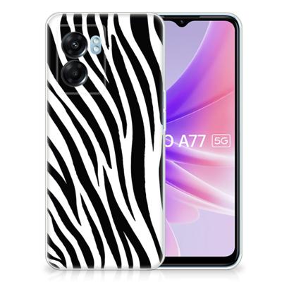 OPPO A77 | A57 5G | TPU Hoesje | Zebra