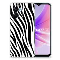 OPPO A77 | A57 5G | TPU Hoesje | Zebra