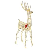 3D Rendier Warmwit 180 cm PET