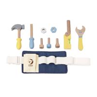 Classic World houten gereedschapsriem, 10dlg.