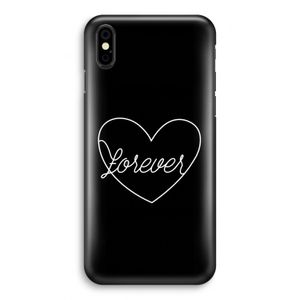 Forever heart black: iPhone Xs Volledig Geprint Hoesje