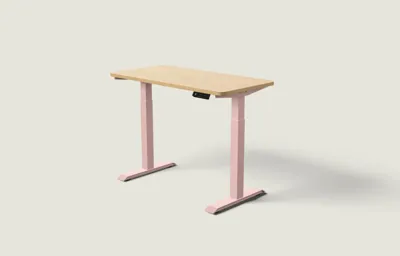 Desktronic HomeOne bureau Zachtroze / Eiken / 120x60 cm