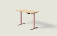 Desktronic HomeOne bureau Zachtroze / Eiken / 120x60 cm