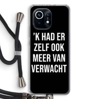 Meer verwacht - Zwart: Xiaomi Mi 11 Transparant Hoesje met koord