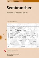 Wandelkaart - Topografische kaart 1325 Sembrancher | Swisstopo - thumbnail