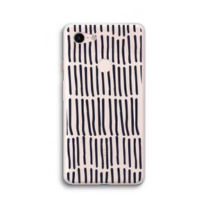 Moroccan stripes: Google Pixel 3 XL Transparant Hoesje