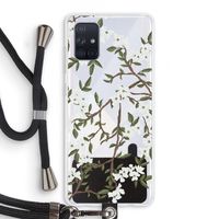 Blossoming spring: Samsung Galaxy A71 Transparant Hoesje met koord Blossoming spring: Samsung Galaxy A71 Transparant Hoesje met koord