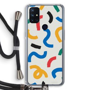 Illustratieve pop 2: OnePlus Nord N10 5G Transparant Hoesje met koord