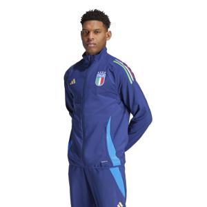 adidas Italië Presentatie Trainingsjack 2024-2026 Donkerblauw Blauw Goud