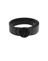 Malelions Monogram Riem Heren Zwart - Maat 90 - Kleur: Zwart | Soccerfanshop