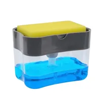 Keuken Zeepdispenser met Sponshouder | Push Type Keuken Zeepdispenser met Sponshouder | Push Type