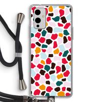 Colored Giraffe: OnePlus 9 Transparant Hoesje met koord