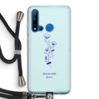 Bloom with grace: Huawei P20 Lite (2019) Transparant Hoesje met koord