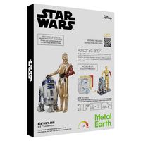 Metal Earth Star Wars Set C-3PO + R2D2 Metalen bouwpakket - thumbnail