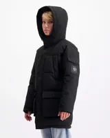 Black Bananas Plate Parka Winterjas Kids Zwart - Maat 128 - Kleur: Zwart | Soccerfanshop