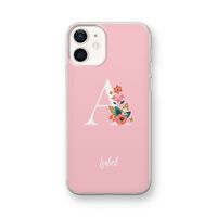 Pink Bouquet: iPhone 12 mini Transparant Hoesje