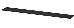 INK wandplank in houtdecor 3,5cm dik variabele maat voor hoek opstelling inclusief blinde bevestiging 180-275x35x3,5cm, houtskool eiken