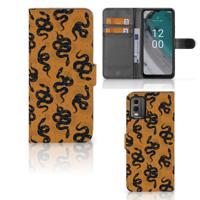 Telefoonhoesje | Met pasjeshouder | voor Nokia C32 Snakes