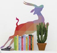 Sticker silhouette antilope