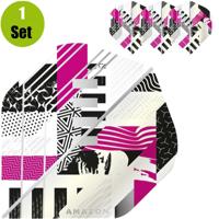 Amazon Amazon Abstract Dartflights - Wit - Magenta