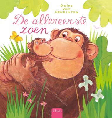 De allereerste zoen (Kartonboek)