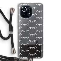 Wimpers: Xiaomi Mi 11 Transparant Hoesje met koord