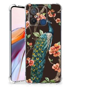 Xiaomi Redmi 12C Case Anti-shock Pauw met Bloemen