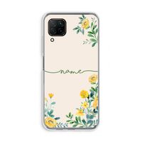 Gele bloemen: Huawei P40 Lite Transparant Hoesje