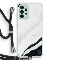 Elegante marmer: Samsung Galaxy A52s 5G Transparant Hoesje met koord