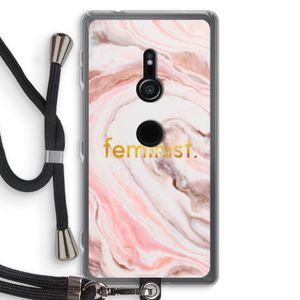 Feminist: Sony Xperia XZ2 Transparant Hoesje met koord