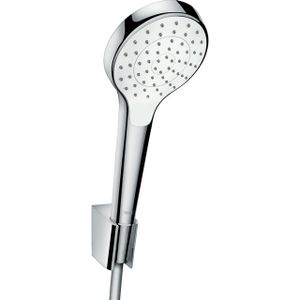 Hansgrohe Croma Select S PorterS badset met Croma Select S 1jet handdouche met wandhouder met Isiflex`B doucheslang 125cm wit/chroom 26420400