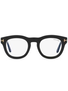 TOM FORD Eyewear lunettes de vue carrées à plaque logo - Noir