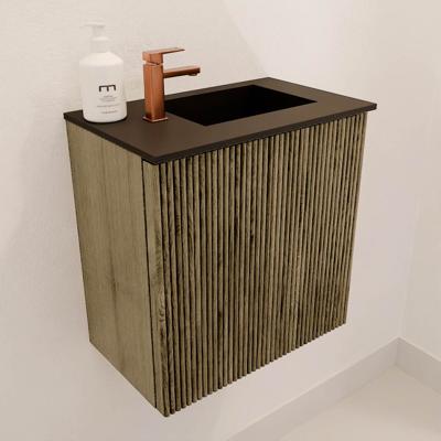 Toiletmeubel Mondiaz Joya | 40 cm | Meubelkleur Dusk | Faye wastafel Urban Rechts | 1 kraangat