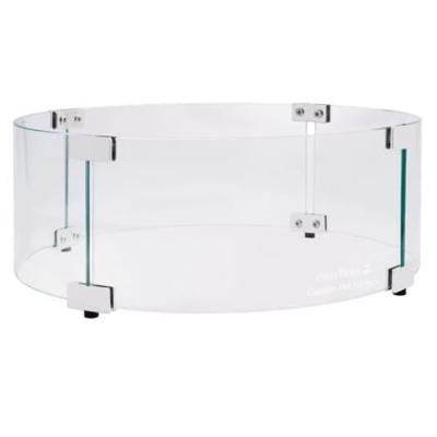Easy fires glazen ombouw rond RVS