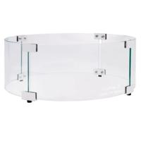 Easy fires glazen ombouw rond RVS