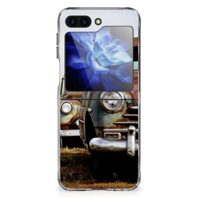 Samsung Galaxy Z Flip 6 | Siliconen hoesje | met foto Vintage Auto