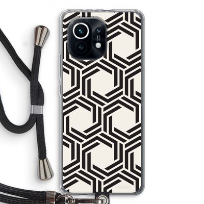 Geometrisch patroon: Xiaomi Mi 11 Transparant Hoesje met koord