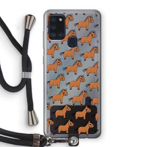 Pony: Samsung Galaxy A21s Transparant Hoesje met koord