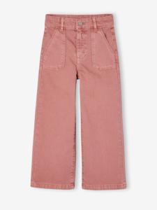 Wijde broek voor meisjes small Morpho oudroze