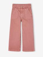 Wijde broek voor meisjes small Morpho oudroze