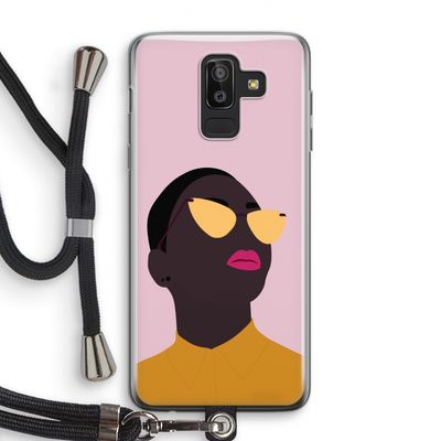 Yellow glasses: Samsung Galaxy J8 (2018) Transparant Hoesje met koord