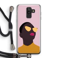Yellow glasses: Samsung Galaxy J8 (2018) Transparant Hoesje met koord