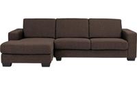 Goossens Hoekbank N-joy Divana Met Chaise Longue bruin, stof, 2,5-zits, stijlvol landelijk met chaise longue links Goossens Hoekbank N-joy Divana Met Chaise Longue bruin, stof, 2,5-zits, stijlvol landelijk met chaise longue links